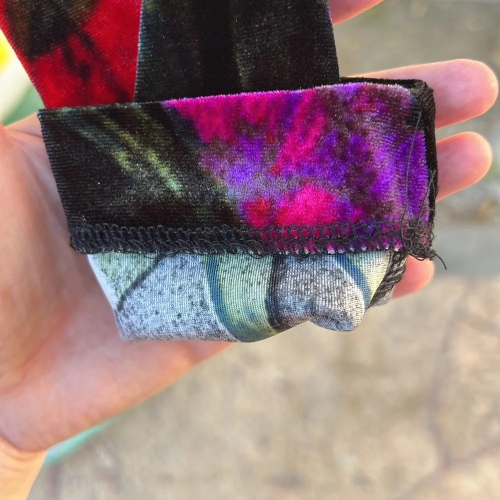 Marciano Nocturnal Floral Stretchy Velvet Mini Dress sz S - Picture 10 of 16